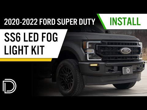 How to Install: 2020-2022 Ford Super Duty SS6 Fog Light Install and Overview | Diode Dynamics
