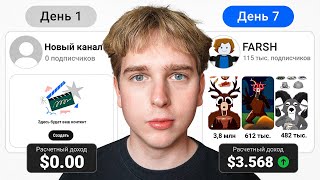 Я Выкладывал Ютуб Шортсы 7 Дней Чтобы Заработать (это сработало) thumbnail