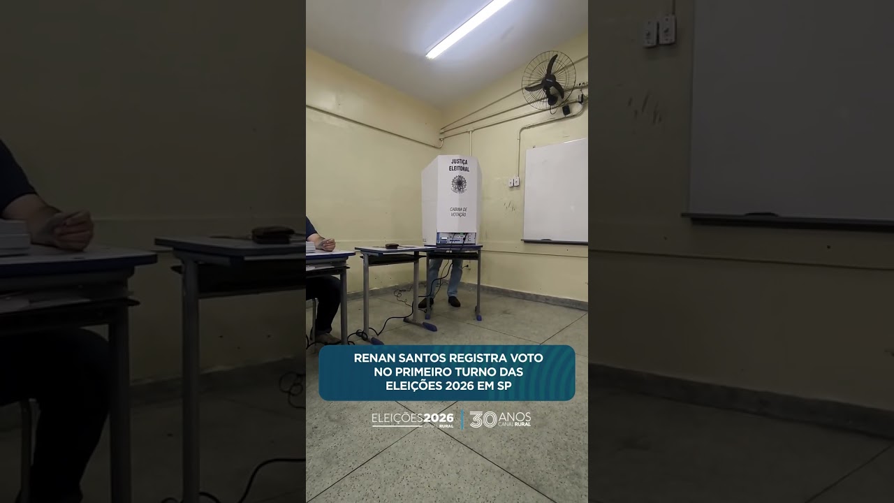 Renan Santos registra voto no primeiro turno das Eleições 2026 em SP