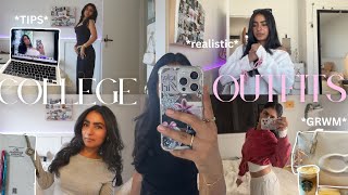 WEEK OF COLLEGE OUTFIT / lazy girl edition *Pinterest Inspired* ~ tips for styling and layering!