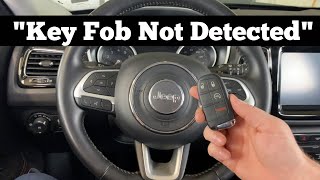 2018 - 2023 Jeep Compass Key Fob Not Detected - How To Start With Dead, Bad Or Broken Key Fob