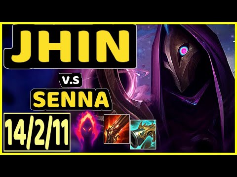 YUUKI60 (JHIN) vs SENNA - 14/2/11 KDA BOTTOM ADC GAMEPLAY - EUW Ranked MASTER