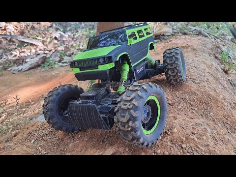hb P-1403 vs terrain test|big hb rock crawler|1:14 scale big rc rock crawler