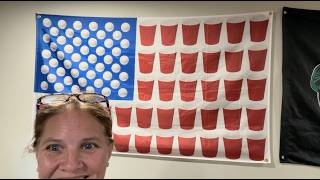 Funny Pong Flag Banner for Man Cave or Dorm Room Fun