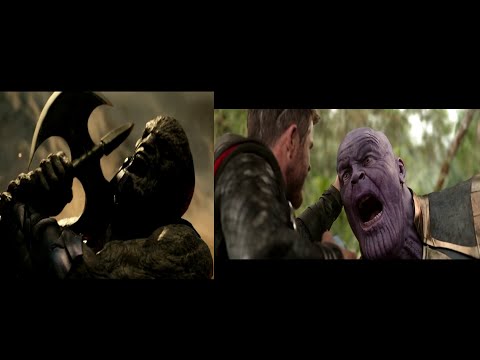 Ares vs Darkseid/Thor vs Thanos | Comparison | Zack Snyder's Justice League vs Avengers Infinity War