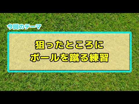 【キックの基礎】狙ったところに蹴れるようになる練習｜サッカー３分間トレーニング | サカイク