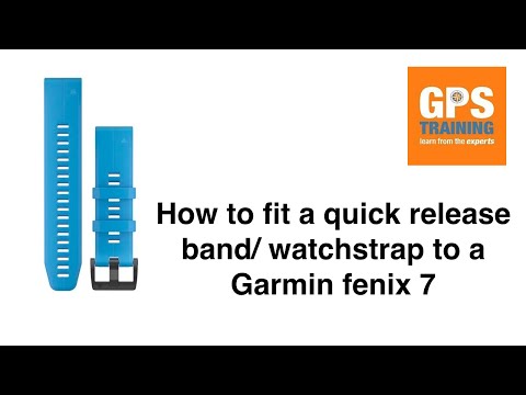 How to change a Garmin Fenix Watch Strap - quick release band