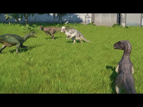 Epic Battle Royale All Small Carnivore and Herbivore - Jurassic World Evolution