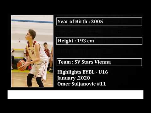 Omer Suljanovic - U16 EYBL Highlights ,January,2020