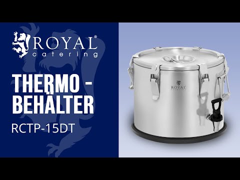 Royal Catering Thermobehälter Thermobehälter Edelstahl Thermobox