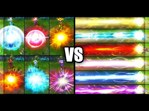 Ultimate Elementalist Lux vs Legendary Dark Cosmic / Cosmic Lux Skins Comparison (League of Legends)