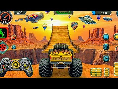Monster Truck Mega Ramp Extreme Racing - Mega Ramp Monster Truck Racing - Android Gameplay