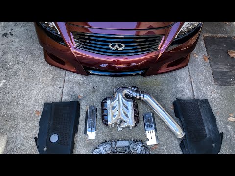 G35 with G37 front end Gets engine goodies ( rare cosworth carbon intake plenum)