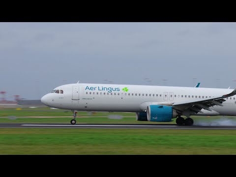 [4K] WOW! Aer Lingus A321Neo HARD LANDING! | 13th December 2025