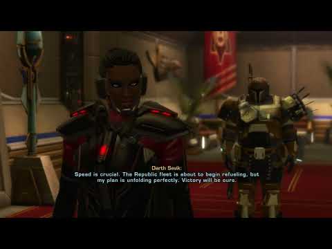 #SWTOR: Onslaught Expansion Male Bounty Hunter Saboteur Theron Shan Romance