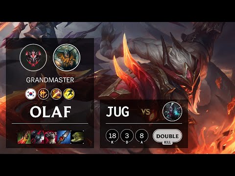 Olaf Jungle vs Ekko - KR Grandmaster Patch 10.21
