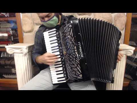 SCANAIRV120BK - Black Scandalli Air V Piano Accordion LMMMH 41 120 $9999