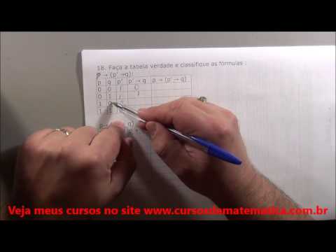4 construção de tabela verdade   17   exercícios parte 15