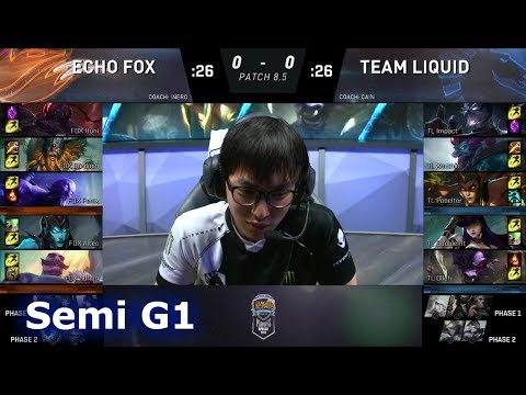 Echo Fox vs Team Liquid | Game 1 Semi Finals S8 NA LCS Spring 2018 | FOX vs TL G1