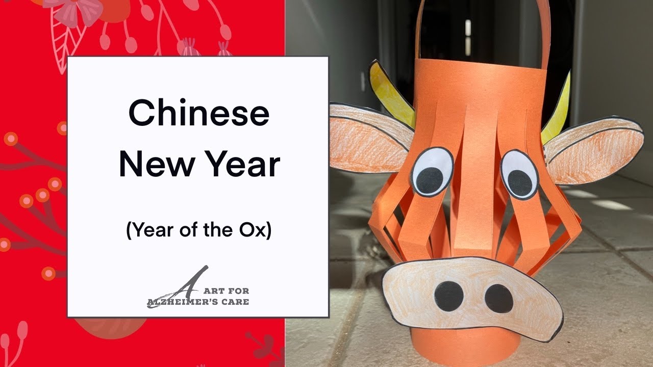 Make a Paper Lantern for Chinese New Year (FREE Ox Template)