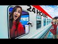 24 HOURS In TRAIN We Built A GAMING Room