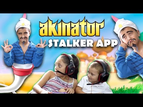 Akinator Knows Everything! STALKER APP COMES TO LIFE! Creepy GURU Fun! (FGTEEV GAMEPLAY / SKIT)