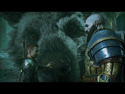 Kratos & Atreus Stopping Garm Cutscenes | God Of War: Ragnarok