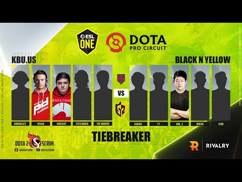 KBU.US vs Black N Yellow - DPC NA 2021/22 Tour 2: Division II - Tiebreaker - B01