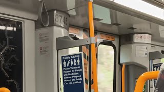short train ride: Queensland Rail NGR 745 works run DK62 from Elimbah - Caboolture station on 12/09