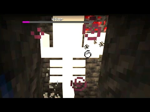 Insane Minecraft Anarchy: Killing Wither with Massive Worm!