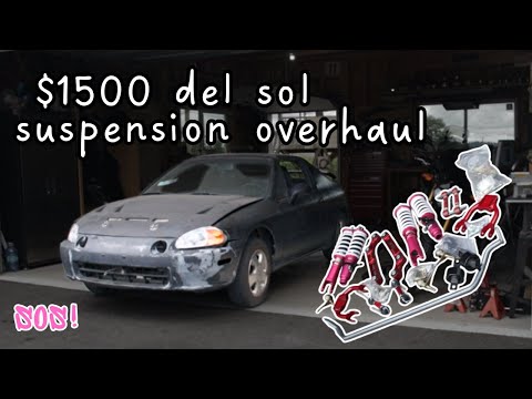 Replacing all the suspension on this $1500 civic del sol!