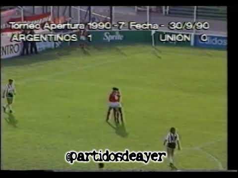 GOL VIDAL GONZALEZ (ARGENTINOS) A UNION 1990