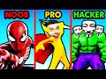 NOOB Vs PRO Vs HACKER HEROES INC