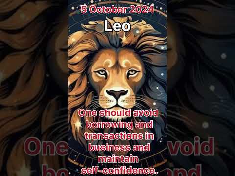 Leo-Virgo Today Horoscope | 5 October 2024 Saturday #horoscope #daily #shorts #shortsfeed