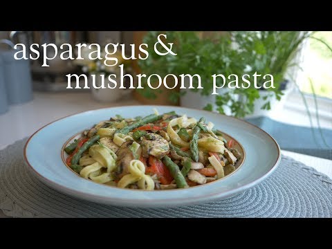 Slimming World Syn-free asparagus and mushroom pasta recipe - FREE