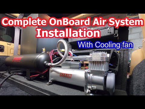 I install a VIAIR Custom air compressor kit in the Jeep