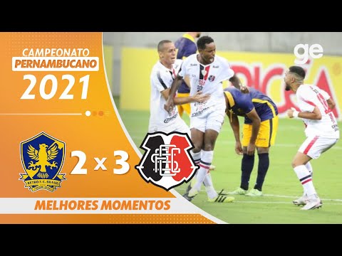 Gols e lances de Retrô x Santa Cruz