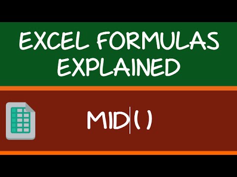 MID Formula in Excel