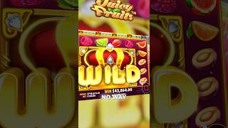 My BIGGEST Juicy Fruits Win Ever! Almost a Full Screen WILD!
