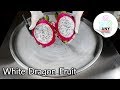ASMR White Dragon Fruit Ice Cream Rolls How To Make Fruit Ice Cream Satisfaction ASMR
