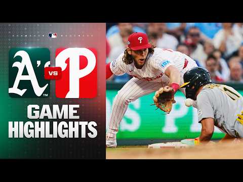 필라델피아 VS 애슬레틱스 9:1 MLB 스포츠하이라이트