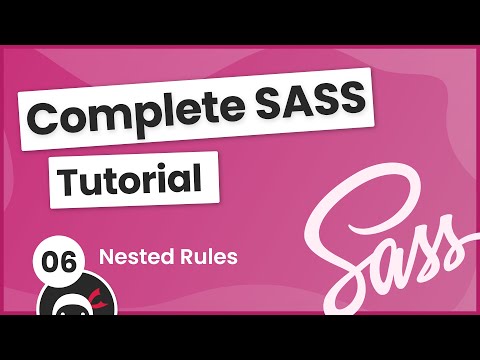 SASS Tutorial build your own CSS library 6 Nested Rules