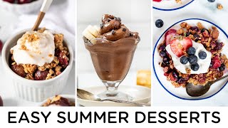 EASY & HEALTHY SUMMER DESSERTS ‣‣ vegan & gluten-free