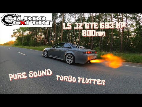 Nissan 200sx s14a 683hp 800nm  JZ GTE I Sound Check I Anti Lag I Turbo Flutter I  POV I
