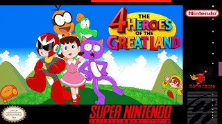 The 4 Heroes Of The Great Land - SMW Romhack [SNES]