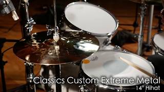 Video thumbnail for Meinl Cymbals CC14EMH-B Classics Custom 14" Extreme Metal Hihat by MEINL Cymbals - Official Product Videos