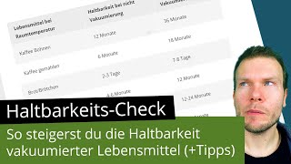 So maximierst du die Haltbarkeit vakuumierter Lebensmittel (+ Vakuumiertipps)
