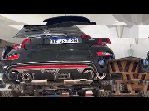 Fiat 500 Abarth 595 Turismo Standard VS Akrapovic Exhaust sound
