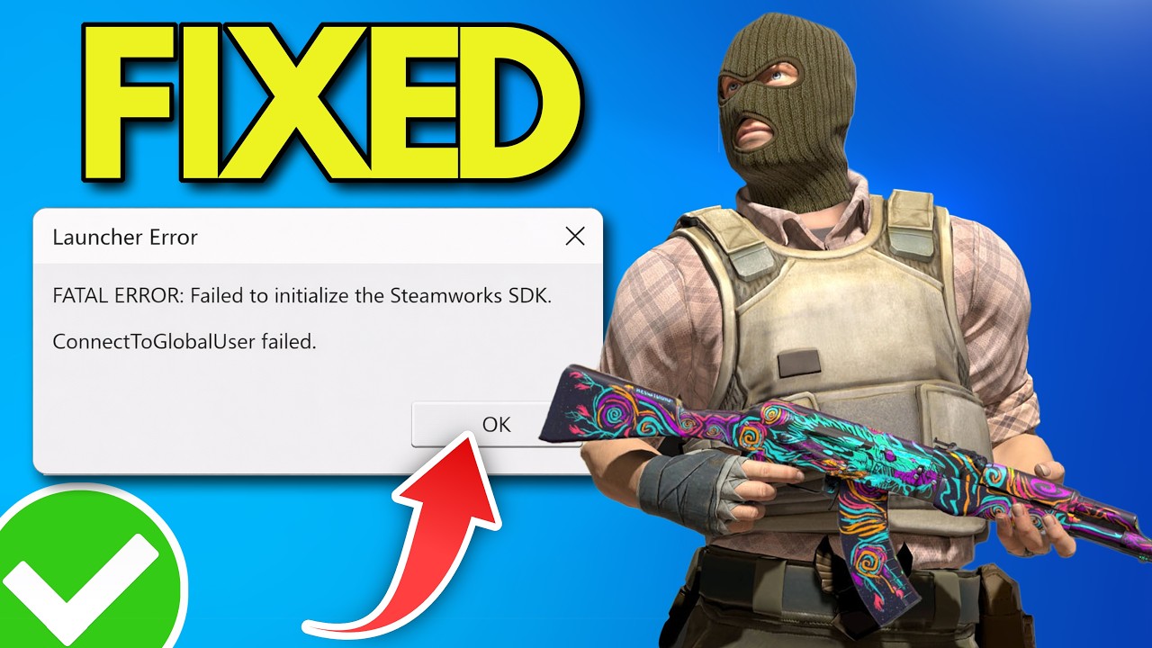 Fatal Error Failed To Initialize The Steamworks SDK in CS2 FIX - NEW✅ 🎮