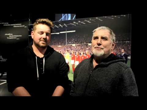 Siegfried zur Sonderausstellung "50 Jahre Wembley"